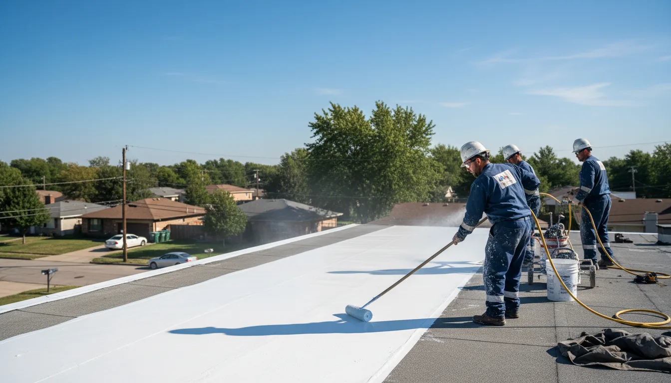 Commercial roof coating in Lovejoy, IL near me